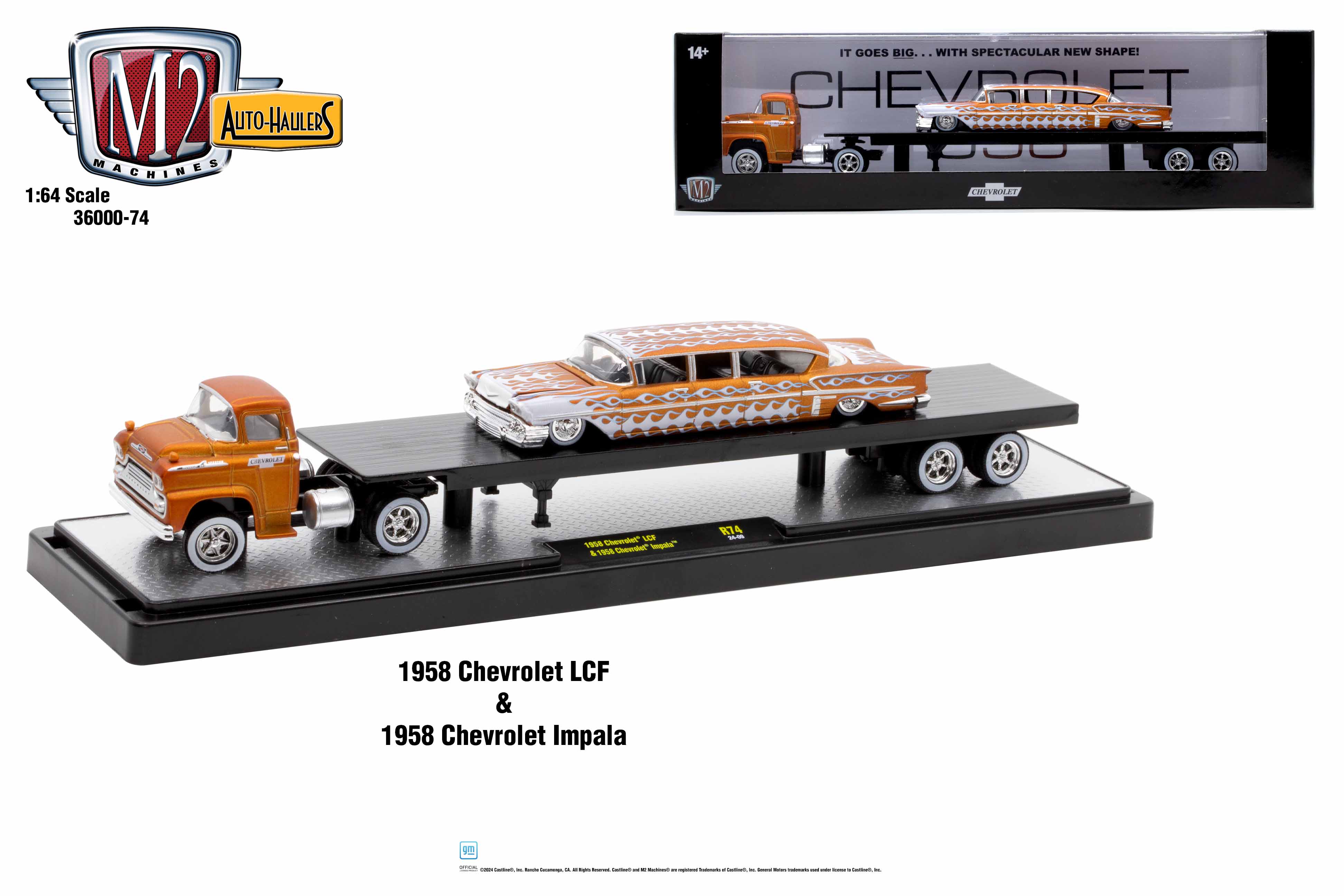 M2マシーンズCHEVROLET 1958 LCF & Impala M2 Machines 1958 Chevrolet Impala EDELBROCK Limited Edition